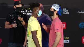 Зубайра Тухугов на битве взглядов перед UFC 253